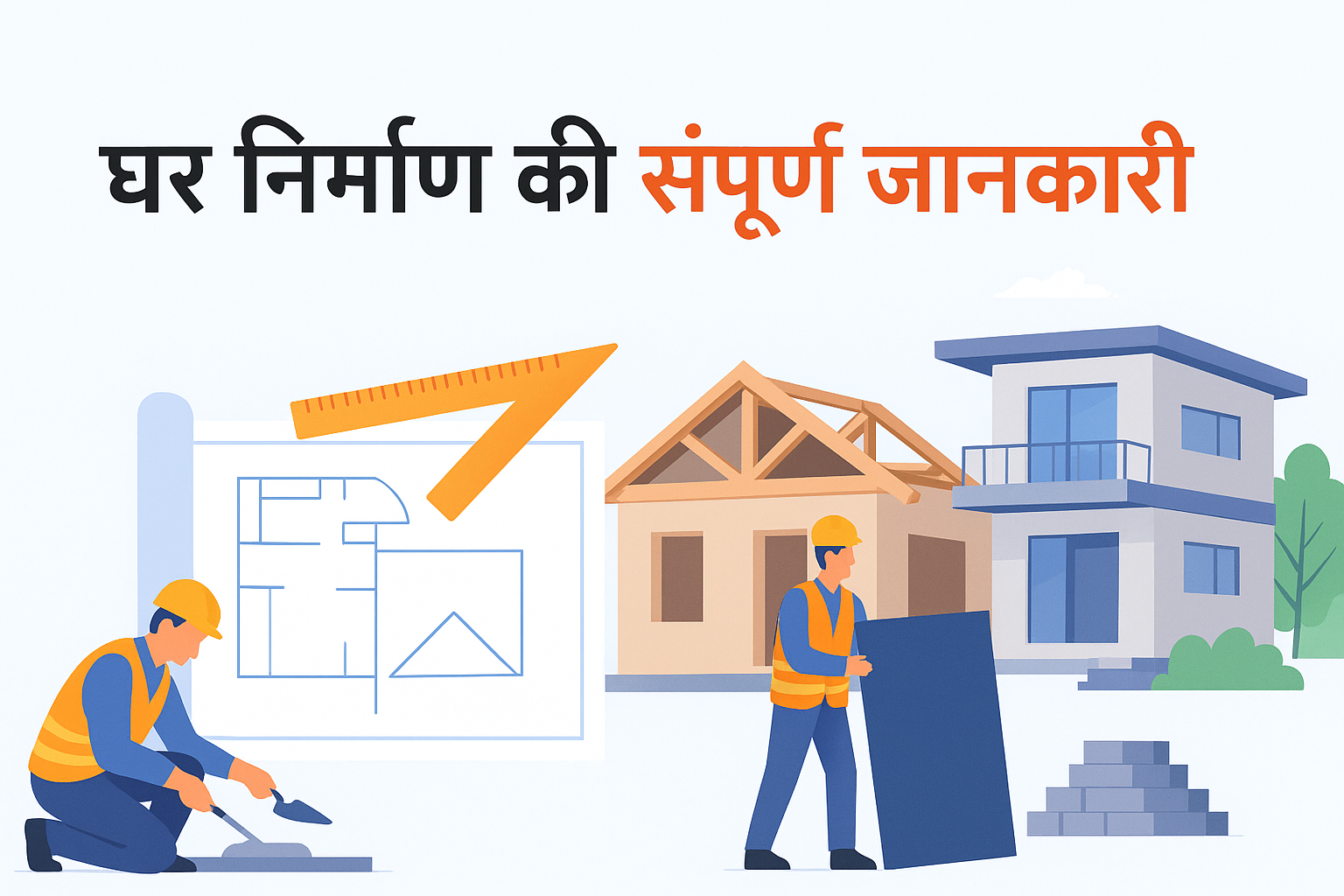 गाँव और शहर में मजबूत घर बनाने